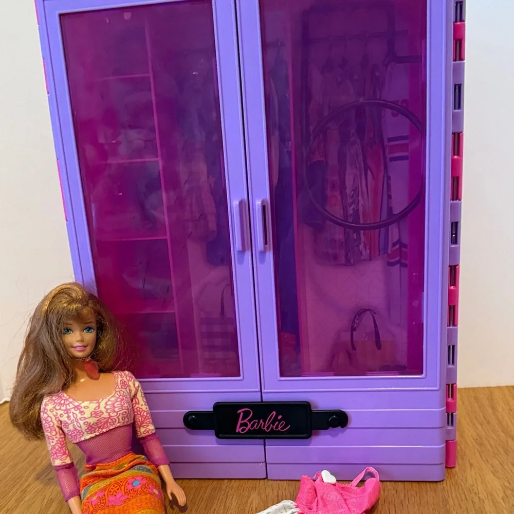 Barbie and Purple Closet Organizer